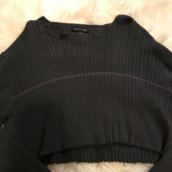 Cropped grey Kenneth Cole long sleeve - Picture 2 of 3